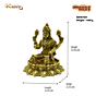 Brass Lotus Lakshmi Idol KBH07601