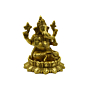Brass Lotus Ganesh Idol KBH07602