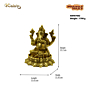 Brass Lotus Ganesh Idol KBH07602