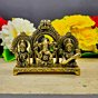 Brass Kaman Ganesh Laxmi Saraswati Idol KBH07605