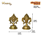 Brass Small Sangu Chakra Diya Set KBH07608