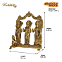 Brass Kaman Ram Darbar Set Idol KBH07630