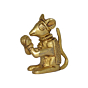 Brass Rat Figurine KBH07635