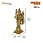 Brass Kartikeya Idol KBH07643