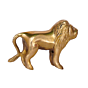 Brass Lion Standing Small Figurine KBH07718