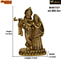 Brass Radha Krishna Idol KBH07727