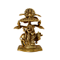 Brass Radha Krishna under tree 6 Inch KBH07907