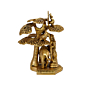 Brass Radha Krishna under tree 6 Inch KBH07907