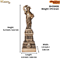 Brass Statue of Liberty Miniature KBH09499