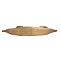 Handcrafted Tribal Design Brass Boat | 12.1 x 1.9 x 4.5 inches