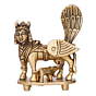 Brass Kamadhenu Cow & Calf Statue KBH09815