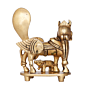 Brass Kamadhenu Cow & Calf Statue KBH09815