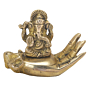 Brass Hand or Palm Design Ganesh Idol KBH06510