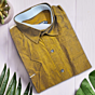 Cotton Handloom Shirt | Mustard