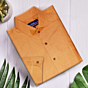 Handloom Cotton Shirt | Orange