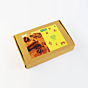 Kattoos Miniature Terracotta Bricks DIY GIFT PACK Yellow Label Reddish Brown Bricks 138 Pieces