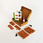 Kattoos Miniature Terracotta Bricks DIY GIFT PACK Yellow Label Reddish Brown Bricks 138 Pieces