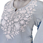 Women Embroidered Pure Cotton white short Kurti