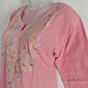 Hand Embroidered Short Kurti For Casual Wear | Baby Pink