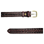Faux Leather Prong Buckle Belt for Adults | Waist Band Alloy Heavy Duty | Brown