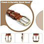 Vegan Leather Belt  | Waist Band Alloy Heavy Duty | Tan Color