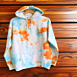 Unisex Tie-Dye Hooded Sweatshirt - Full Sleeve