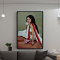 Bengali Handmade Painting | Lady painting on wooden frame