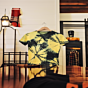 Stylish Tie-Dye T-Shirt in Yellow - 100% Cotton Bio Wash Crew Neck