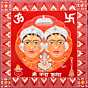 Handcrafted Aipan  Maa NandaSunanda Painting