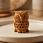 Handcrafted Wooden Owl | Brown