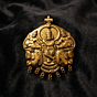 Handcrafted Brass Krishna Pendant |  2.7 x 0.3 x 3.1 Inches
