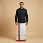 Handloom Cotton Khadi White Lungi