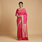 Handloom Rangkat Banarasi Silk Saree | Pink