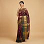 Handloom Kanchipuram Silk Saree | Deep Wine