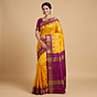 Handloom Kanchipuram Silk Saree | Yellow