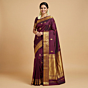 Handloom Kanchipuram Silk Saree | Wine
