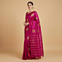 Handloom Kanchipuram Silk Saree | Magenta