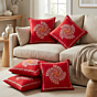 Handcrafted Aipan Art Cushion Covers | Set of 5