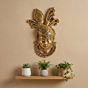 Handcrafted Brass Shreenathji Wall Hanging for Main Door & Entrance|3.3 x 1 x 5.3 Inch