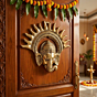 Handcrafted Metal Ganesha Wall Hanging |7 x 1 x 6.5 Inch