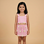 Hand-Crocheted Crop Top and Skirt | Pink