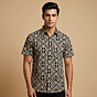 Hand-Block Printed Shirt for Men | Size 38