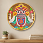 Lord Jagannath Ji MDF Wood Wall Hanging | 14 Inches