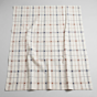 Handcrafted Sambalpuri Ikat Fabric with Multicolor Check Pattern| Off-White