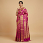 Handloom Kanchipuram Silk Saree | Magenta