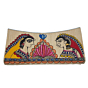 Jute Clutch Bag with Mithila Art