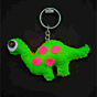 handmade dinosaur keychain