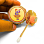 Shri Jagannath Kumkum Dibbi with Sindoor and Stick | 3.81 x 5.08 cm
