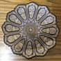 Bidri Ware Moghal Flower Plate