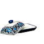 Ceramic Dish with Lid | Blue Pottery